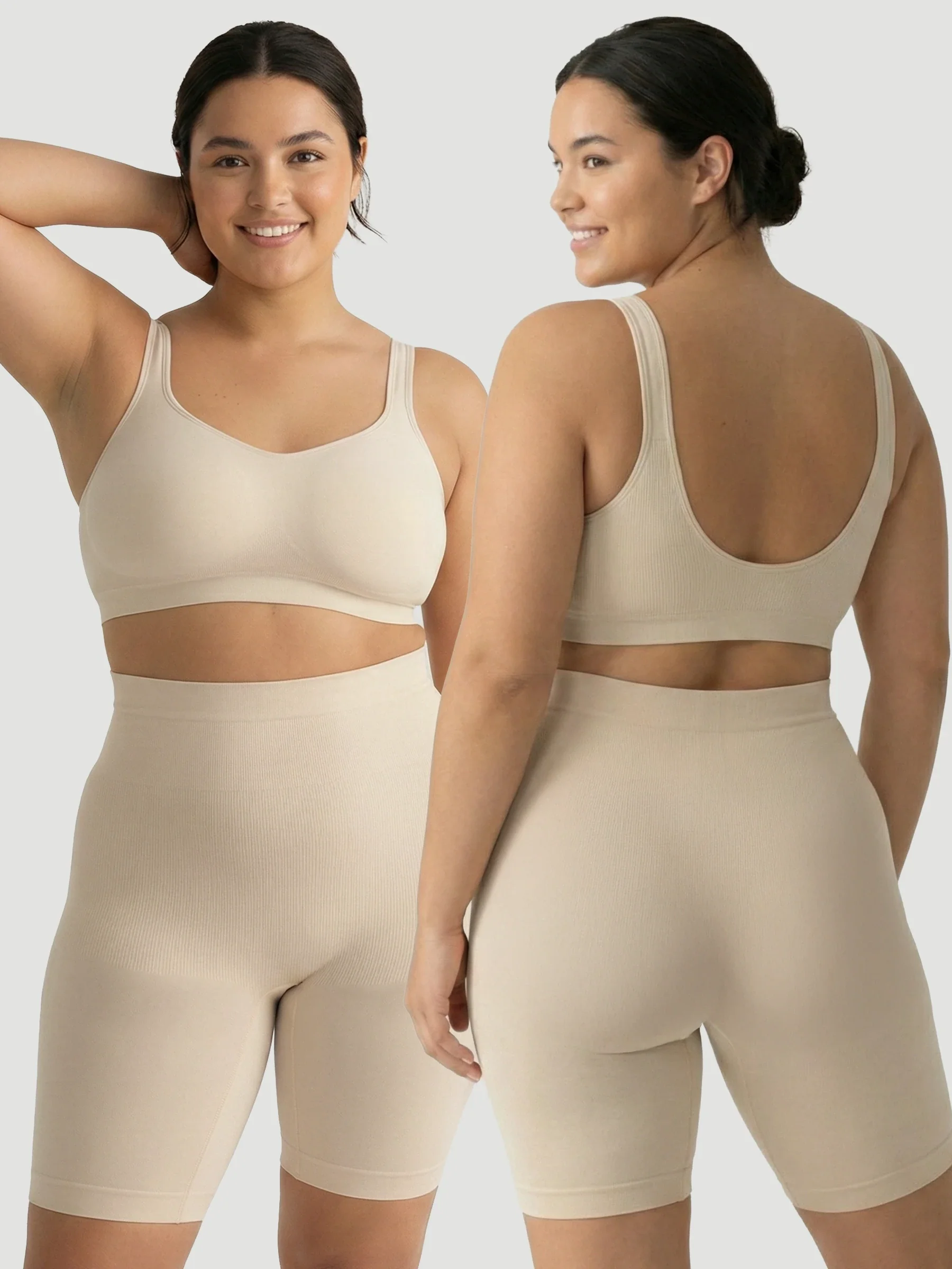 2-Pack High Waisted Shaping Shorts - Image 5