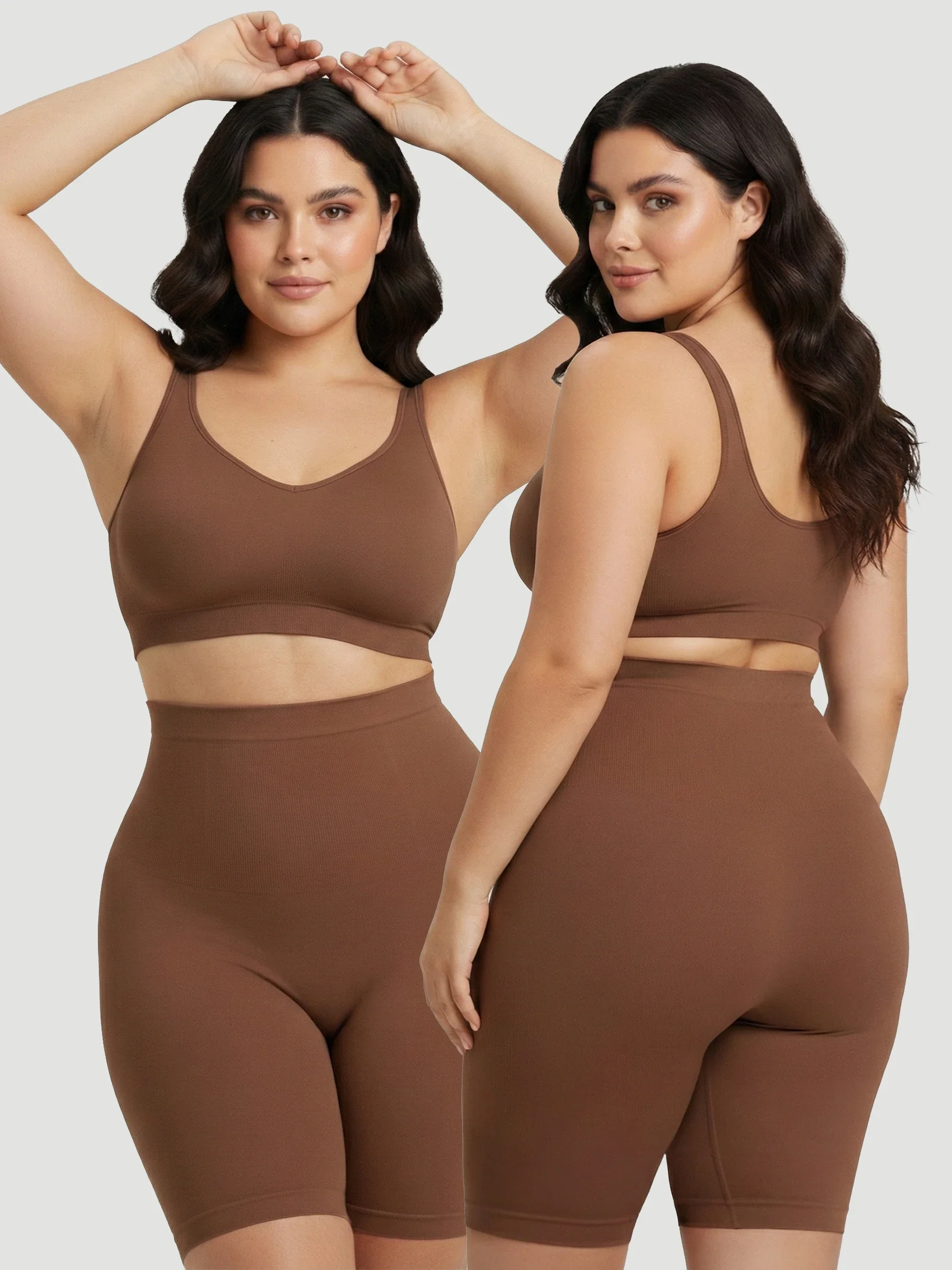 2-Pack High Waisted Shaping Shorts - Image 8