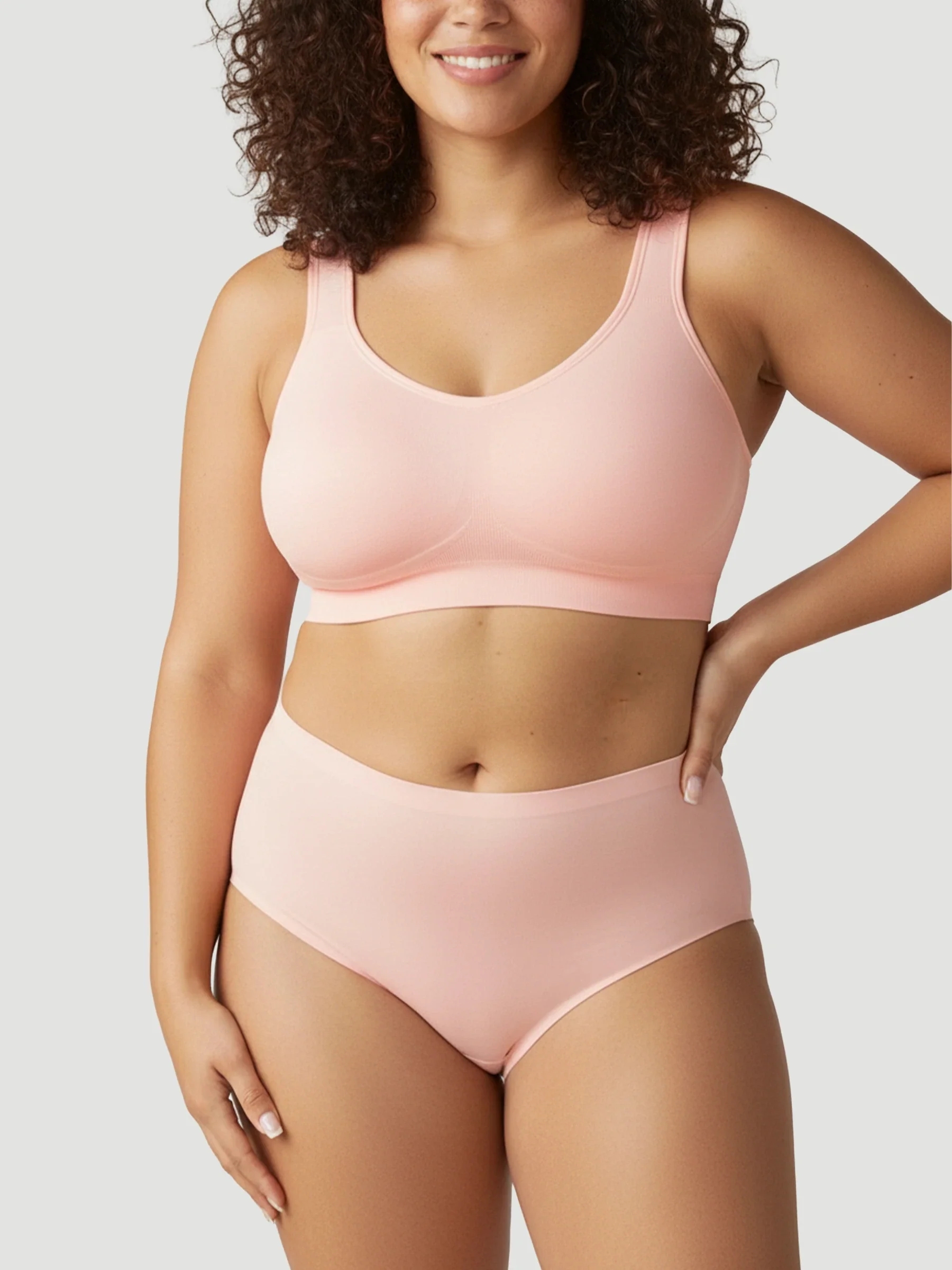 High Waist Seamless Bonded Brief Underwear - Image 10