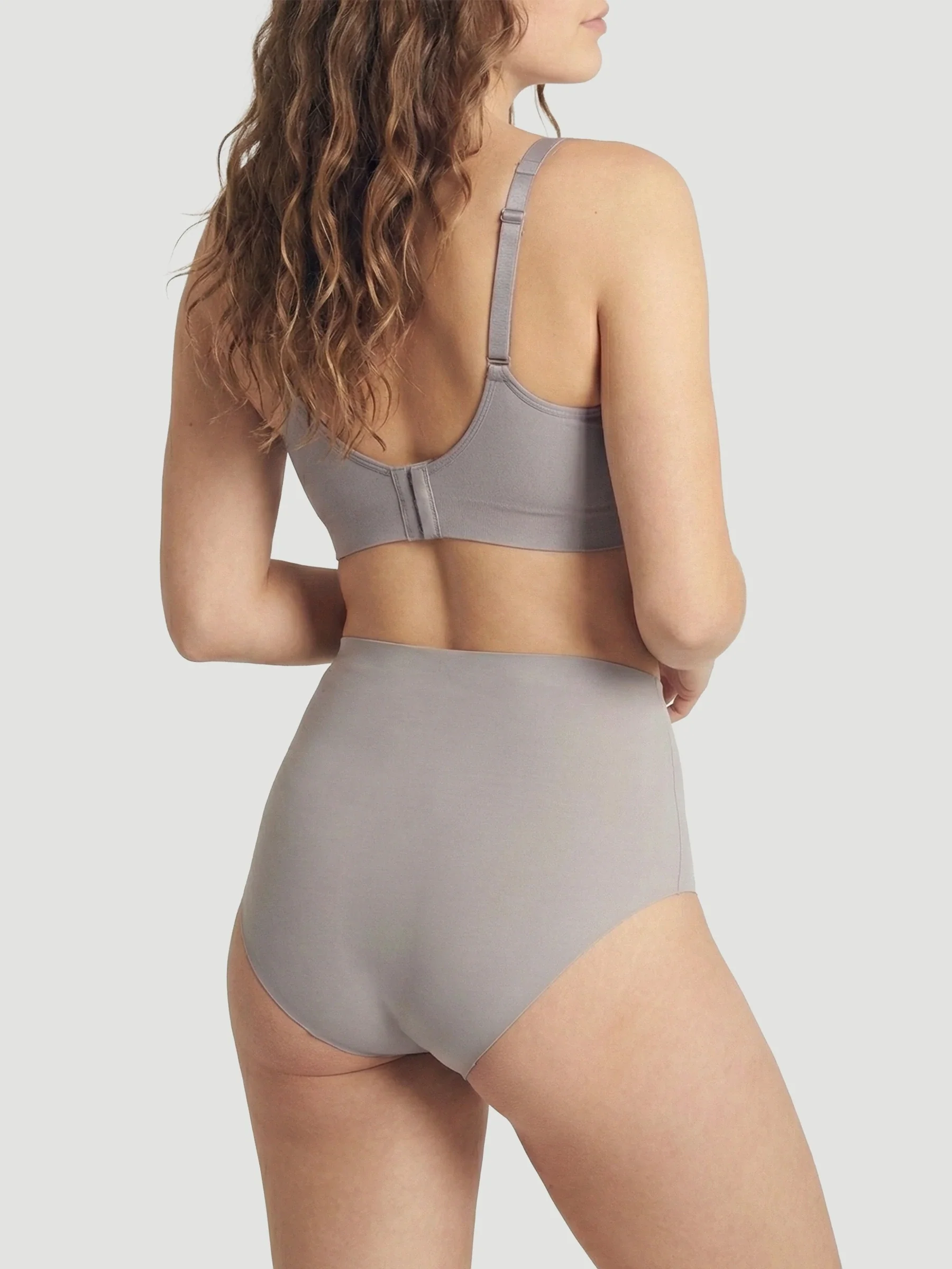 High Waist Seamless Bonded Brief Underwear - Image 16