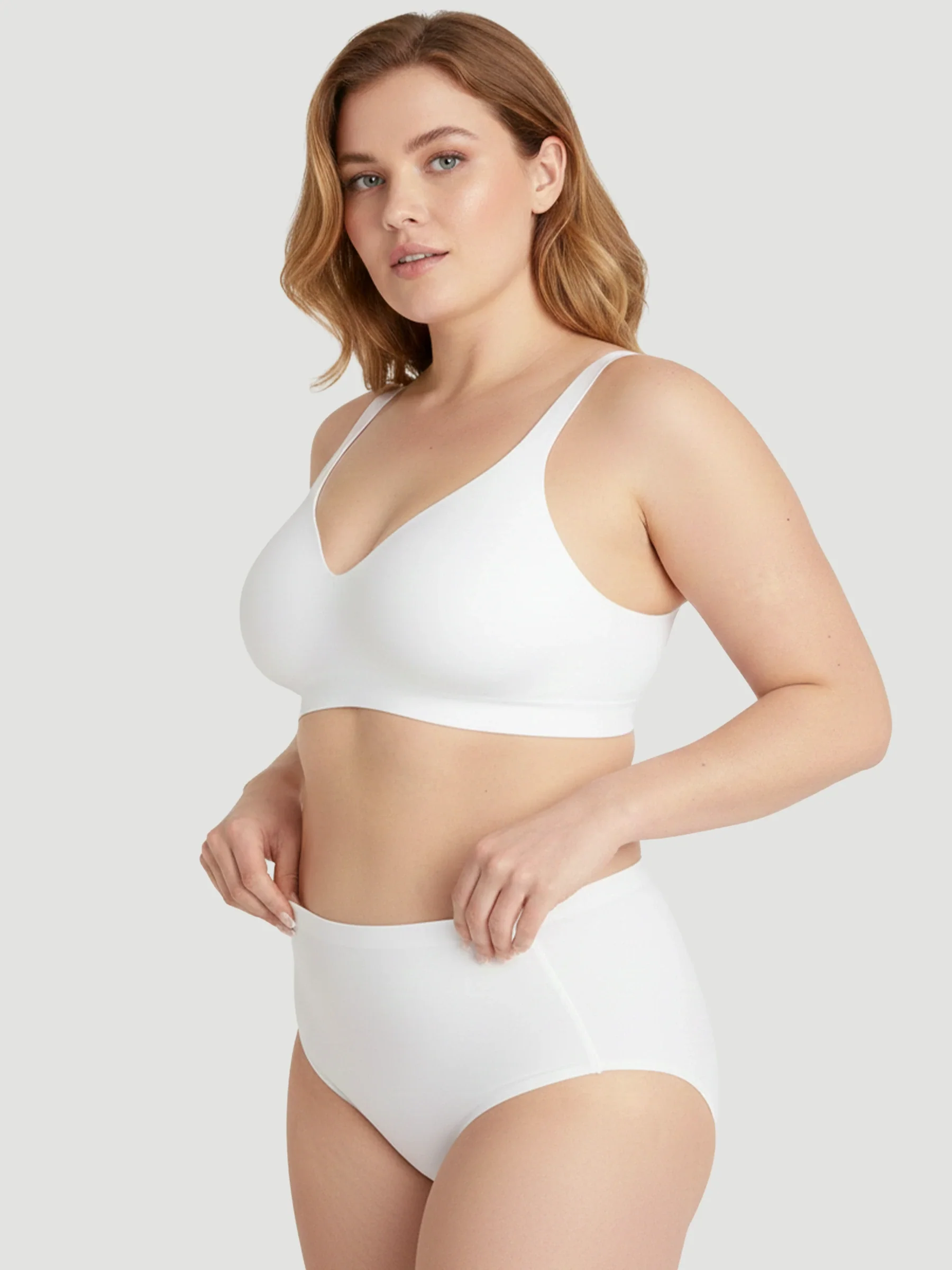 High Waist Seamless Bonded Brief Underwear - Image 8