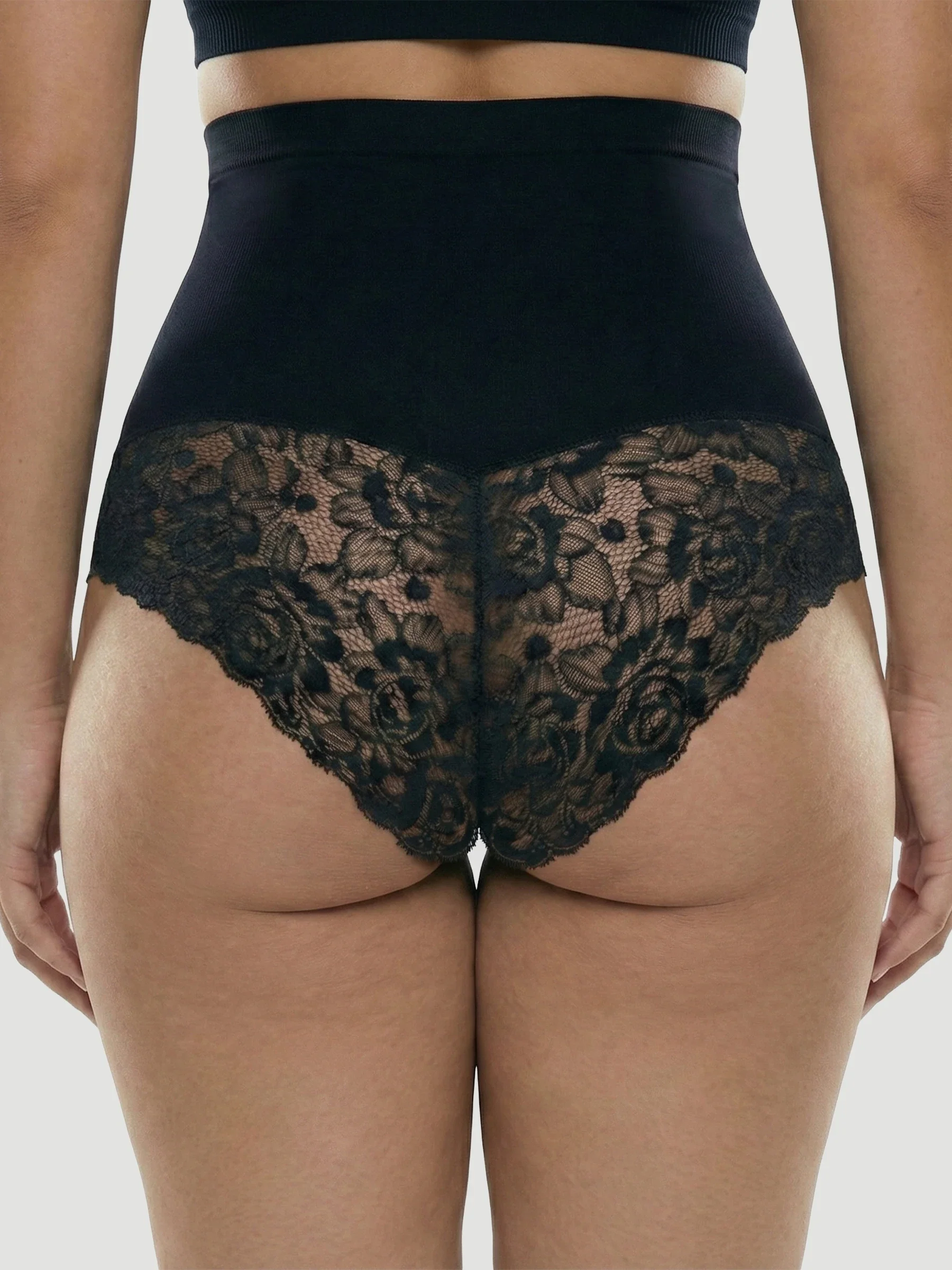 High Waisted Shaping Lace Panty - Image 3